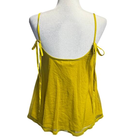 Express Babydoll Tank Top – Chartreuse Yellow – NWT – Size Small - Picture 3 of 6